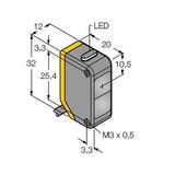 Photoelectric Sensor Diffuse-Mode Sensor with Fixed Background Suppression   Q20PFF150 W/30