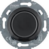Universal rotary dimmer comf (R, L, C, LED), soft-click, Series 1930 black