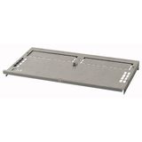XP2N4F-R-MCB06 Partition, 2xNZM4 component mounting area/cable connection area, fixed mounting with remote operator, main busbar back, W=600mm