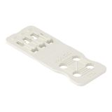2734-534 Strain relief plate; for female connectors; 13 mm wide; 1 part; lever; Pin spacing 3.5 mm; light gray