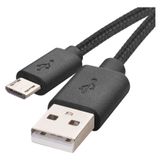 USB cable 2.0 A/Male - micro B/Male 2m black