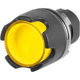 Push-button, full guard, illuminated, yellow