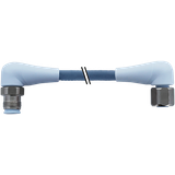 M12 male 90°/M12 fem. 90° A F&B Pro TPE-S 4x0.34 bu UL rob+dragch 1m