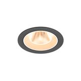NUMINOS© M recessed ceiling light 2700K 20ø IP20 round bl/wh