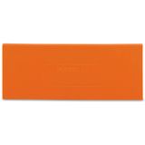 Separator plate 2 mm thick oversized orange