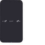 Touch sensor 1gang comf, intg bus coupling unit, KNX - R.1, glass blac