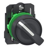 Plastic SS 2-pos stay put 1 NO Push-in