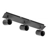 Ceiling luminaire VENETO, IP20, max. 3*20 W, GU10, round, black