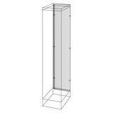 REAR PANEL - FLOOR-MOUNTED DISTRIBUTION BOARD - EXTERNAL COMPARTMENT - QD