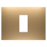 EGO PLATE - IN PAINTED TECHNOPOLYMER - 1 MODULE - GOLD - CHORUSMART