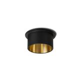 ORTA recessed black/gold 230V LED GU10 9W
