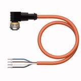 Actuator and Sensor Cable, PUR Connection Cable   WKC4.4T-1/TXO3700
