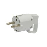 Single Socket with a handle, with earthing contact "uni-schuko" 16A 250V IP20 white  VWUB 325-01