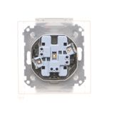 Sealing insert for double IP44 switches, white