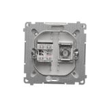 Double intermediate switch, 10AX, black matt