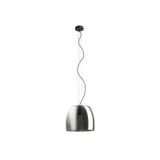 ORLANDO 35 pendant smoke-colored glass/black 230V LED E27 24W