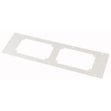 AFP-5-CS Bottom plate, for width = 500mm, 1 flange aperture F3A