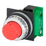 Projecting push-button, red, N.O.