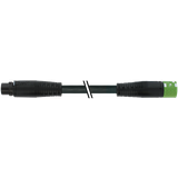 MQ15 male 0° / MQ15 DC female 0° 48V DC type 2 PUR 6x2.5 bk UL/CSA+dra