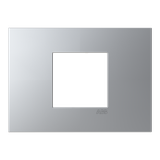 Frame 2 modules - ABB logo - Silver