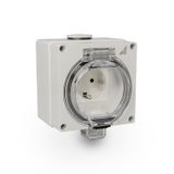 Hermetic Socket 2P+Z Schuko GHNS IP66