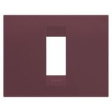 GEO PLATE - IN PAINTED TECHNOPOLYMER - 1 MODULE - TUSCAN RED - CHORUSMART