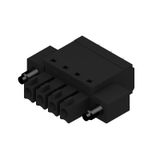PCB plug-in connector, female plug, 3.81 mm, Number of poles: 4, 180°, PUSH IN with actuator, Clamping range, max. : 1.5 mm², Box
