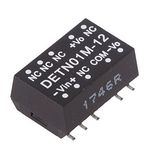 DETN01N-05 SMD DC/DC converter 24:+/-5V +/-100mA, MEAN WELL