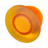 Orange lens for illuminated mushroom push-button Ø 35