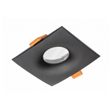 Spot luminaire housing ALESSIO, IP54, square, black