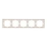 Double socket outlet with earthing, Inox, metallized, 16A