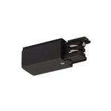 Feed-in for S-TRACK 3-phase track, R-version, black 