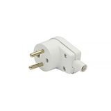 Angle plug 16A 250V IP20 white VWK 220-01
