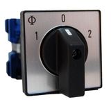 Change over switch front mount, central mounting 20A 1-pole
