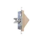 Cover for DATA socket, anthracite, metalic