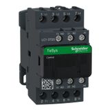 IEC contactor, TeSys Deca, nonreversing, 25A resistive, 4 pole, 4 NO, 208VAC 50/60Hz coil, open style
