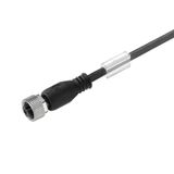Sensor/actuator line, One end without connector, M12, Number of poles : 12, 5 m, Female socket, straight, Shielded: No, LED: No, Sheath material: PUR, Halogen: No