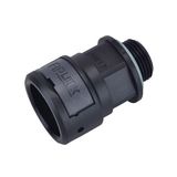 ASPA-12PB zwart  Kunstst. wartel met kunst. M.draad