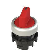 Illuminated short handle selector, 2 positions red with marking
