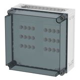 D02 panel enclosure 8x D02, MB 160A, 3-pole