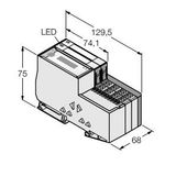 Economy Set for Profibus DPV1 in IP20   TI-BL20-E-DPV1-4