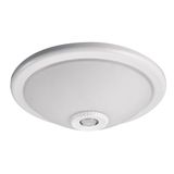 Luminaire VIZELA with motion sensor, for E27 lamps, 2xE27 max. 40 W, AC220-240V, translucent diffuser, IP20, 360⁰