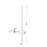 Modern Light stick Wall lamp Brass