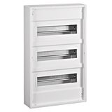 Wall-mounting distribution board, 3-row - 36MW, without door