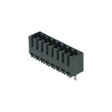 PCB plug-in connector, male header, closed side, THT/THR solder connection, 3.50 mm, Number of poles: 16, 180°, Solder pin length (l): 3.2 mm, tinned, black, Tape