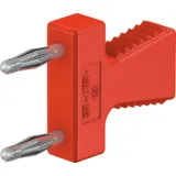 Jumper, pitch 12 mm, 70 V, 10 A, gold-plated, red, 63.9355-22