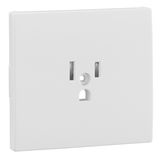 SAF C.PLATE F/EARTH SOCKET (USA NEMA) WHITE