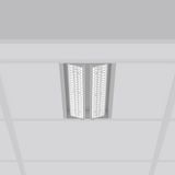 TX-MOVE, 35...68 W, 5650...10000 lm, 835, silver, on/off Recessed proj