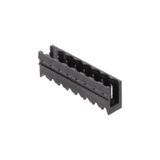 PCB plug-in connector, male header, open side, THT/THR solder connection, 5.00 mm, Number of poles: 16, 180°, Solder pin length (l): 1.5 mm, tinned, black, Box