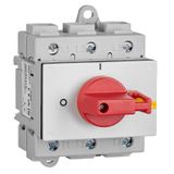 Main emergency stop switch, 3-pole, modular, 125 A